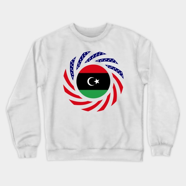 Libyan American Multinational Patriot Flag Series Crewneck Sweatshirt by Village Values